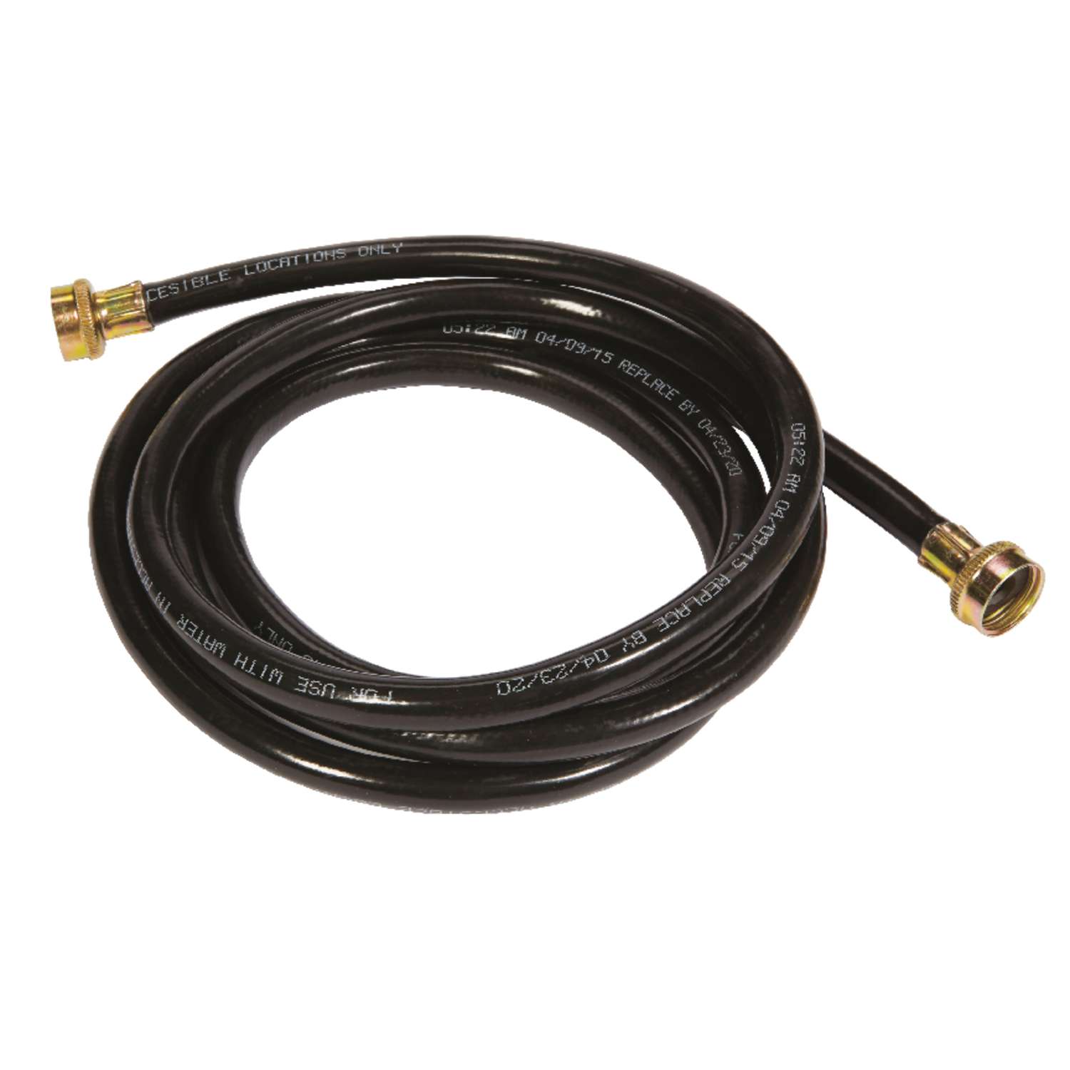 Ultra Dynamic Products Rubber Washing Machine Hose 3/8 in. Dia. x 10 ft