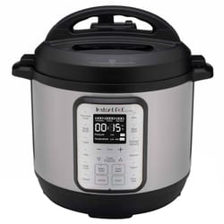 Instant Duo Plus Stainless Steel Pressure Cooker 6 qt Black/Silver