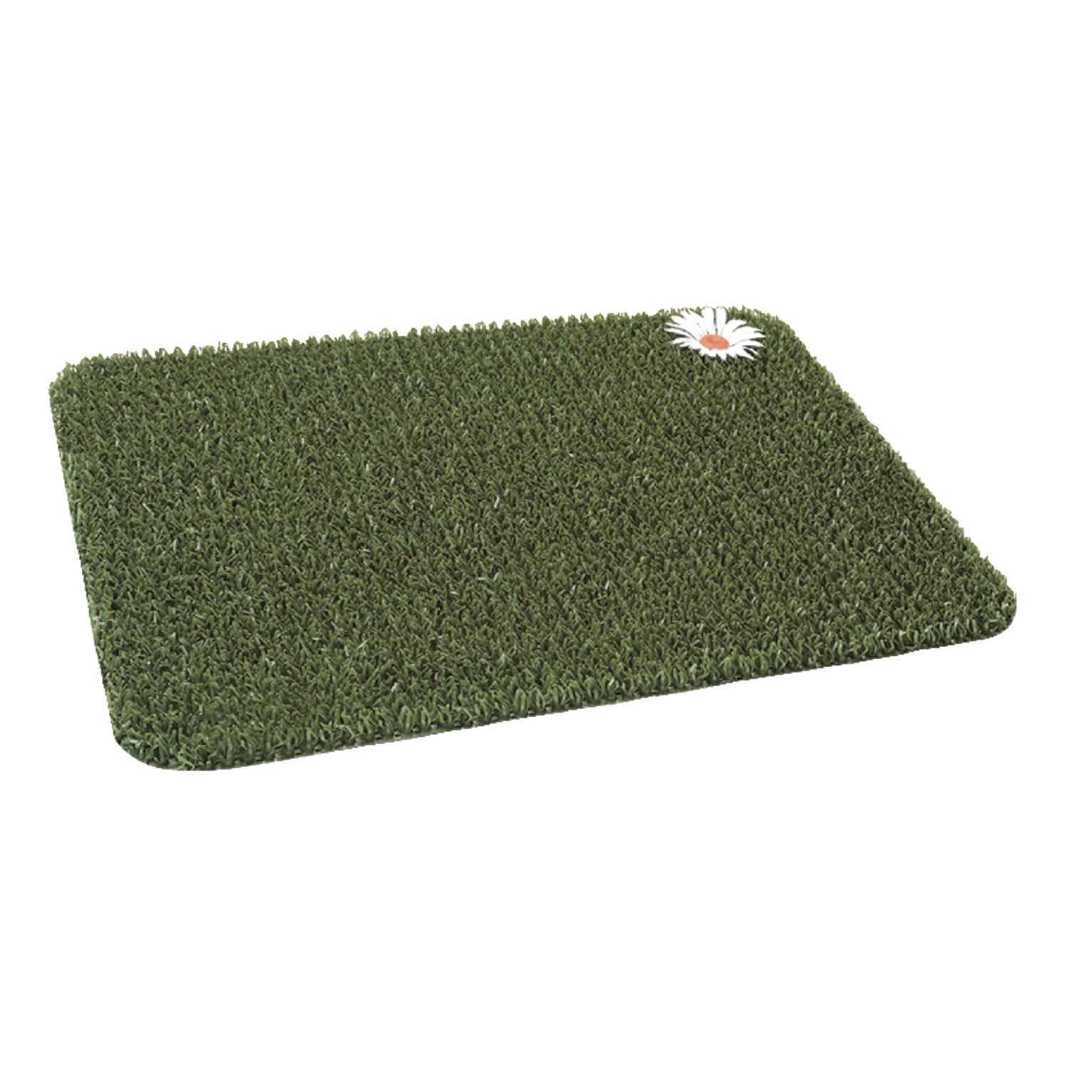 Grassworx Green Polyethylene Nonslip Door Mat 24 In L X 18 In W