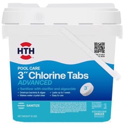 HTH Pool Care 3" Tablet Chlorinating Chemicals 25 lb