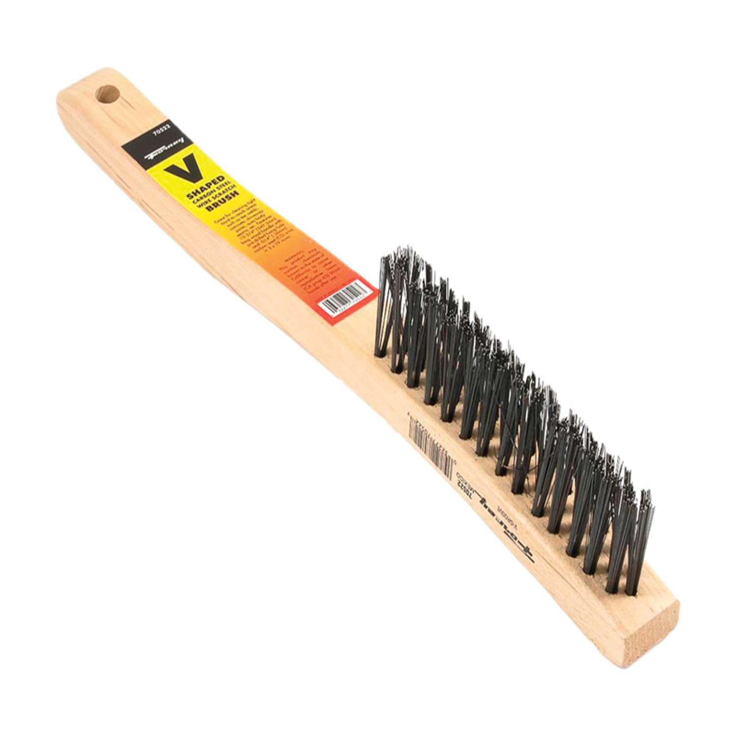 Forney 13.75 in. L X 1.25 in. W VGroove Scratch Brush Carbon Steel 1