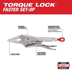 Milwaukee Torque Lock 9 in. Forged Alloy Steel Long Nose Pliers