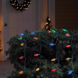 Celebrations Blue LED C9 Multicolored 70 ct Net Christmas Lights