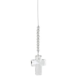 Woodstock Chimes Multi-color Crystal 3.2 in. Cross Wind Chime