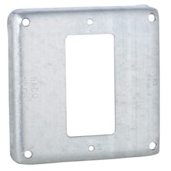 Raco Square Steel 1 gang 4 in. H X 4 in. W Box Cover