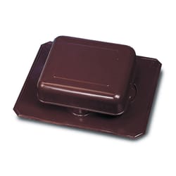 Master Flow 4 in. H X 15 in. W X 17 in. L Brown Aluminum Roof Vent