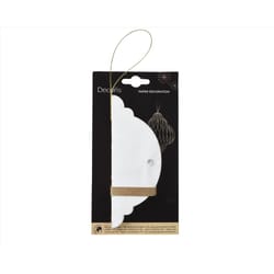 Decoris White Onion Ornament 6 in.