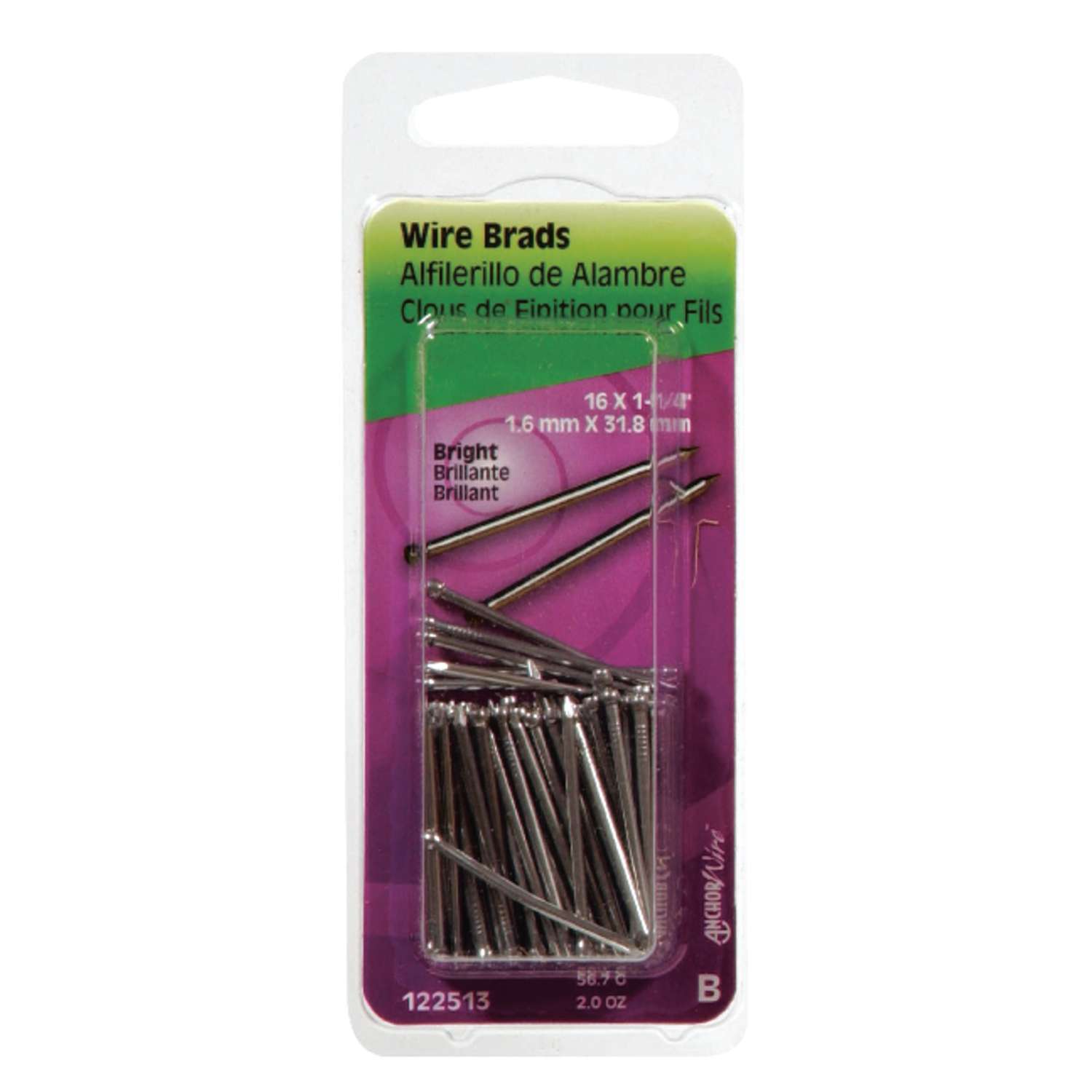 Hillman 16 Ga. x 11/4 in. L Bright Steel Brad Nails 1 pk 2 oz. Ace