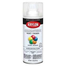 Krylon ColorMaxx Gloss Crystal Clear Paint + Primer Spray Paint 12 oz