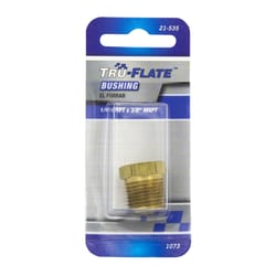 Tru-Flate Brass Bushing 1/4 in. 3/8 in. 1 pc