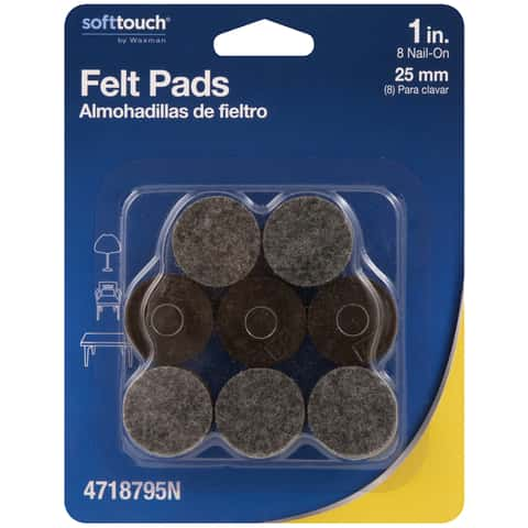 Ace Felt Self Adhesive Protective Pad Brown Round 1 in. W 48 pk - Ace  Hardware