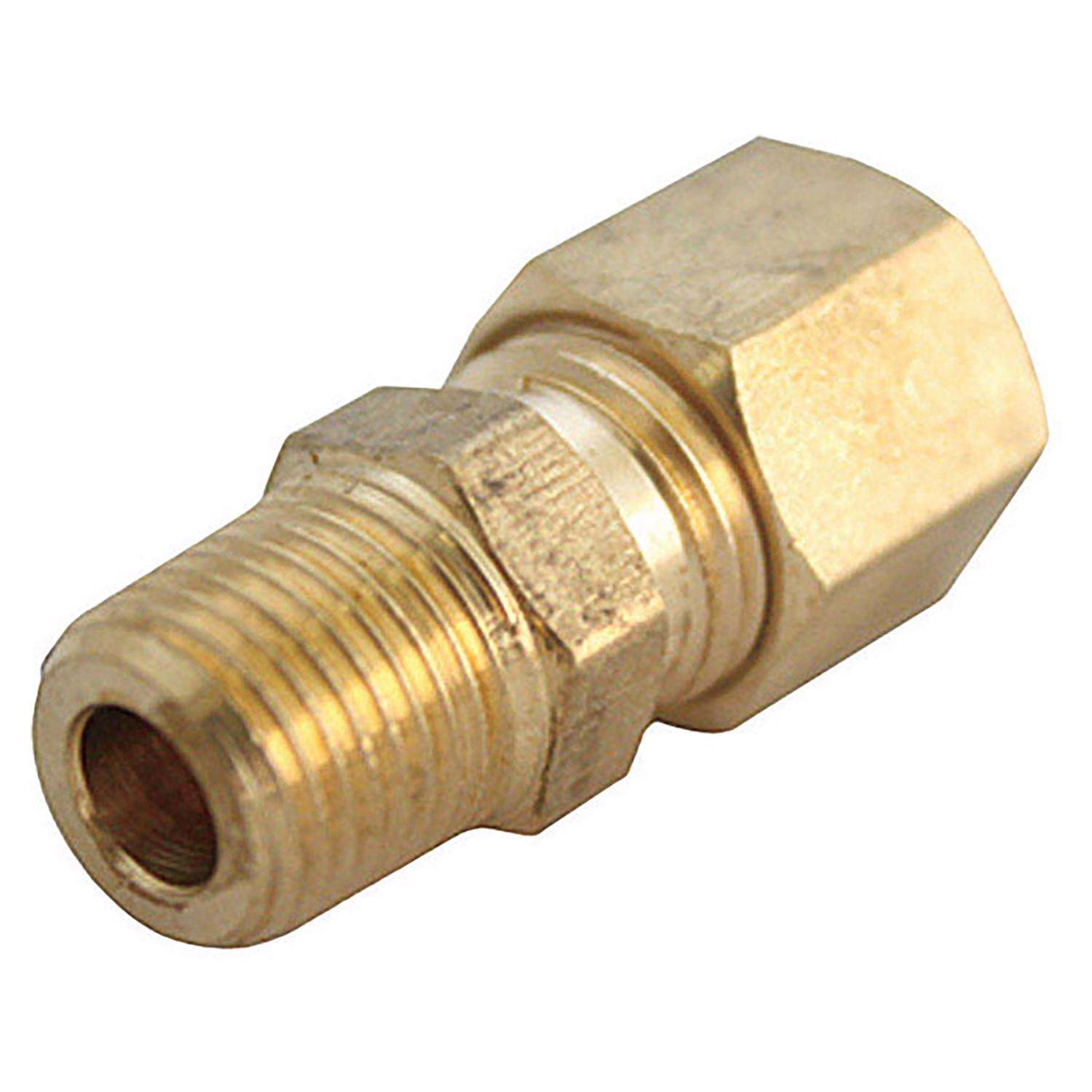 1/4 in. Compression X 1/2 in. D MPT Brass Connector - Ace Hardware