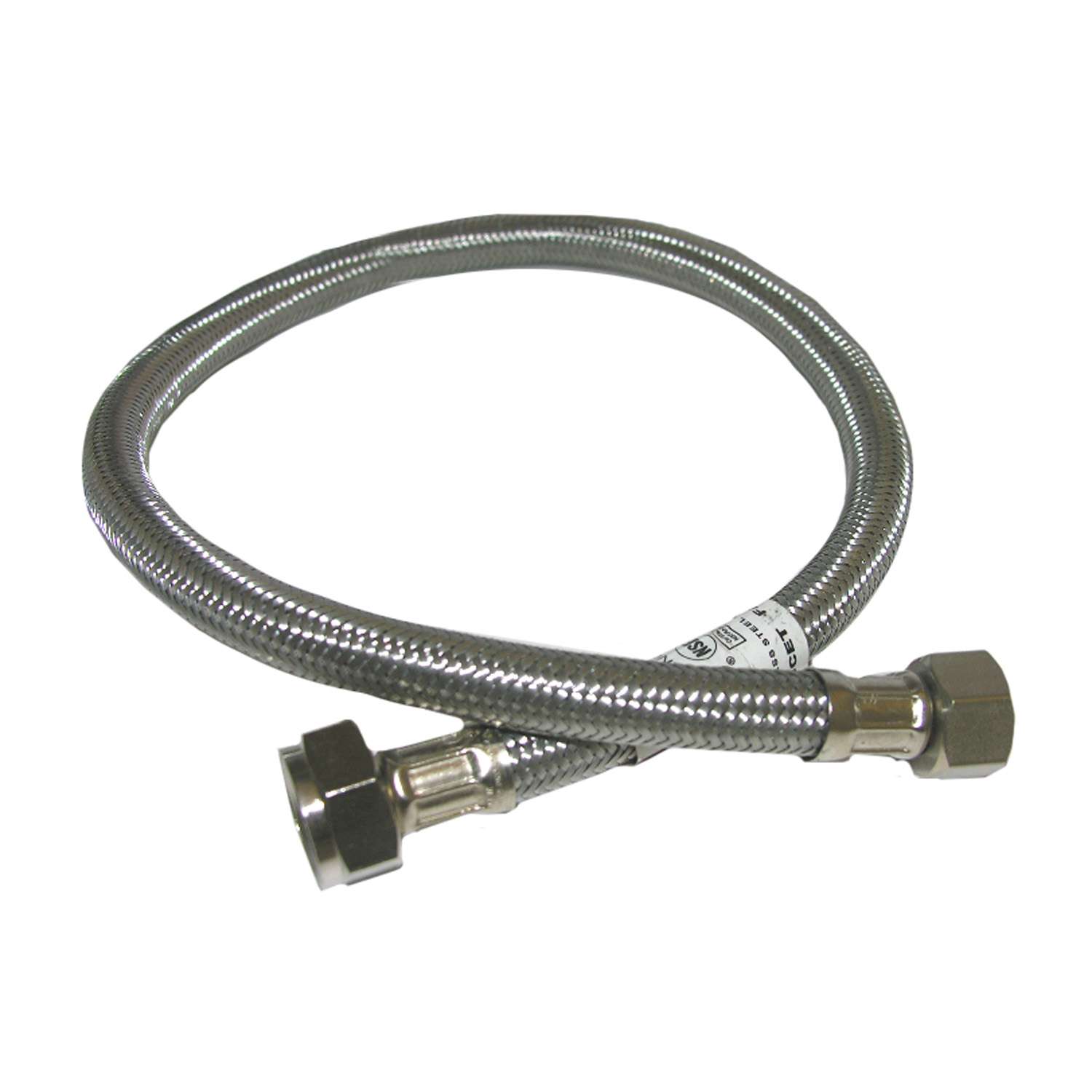 Lasco 1/2 in. Compression X 1/2 in. D FIP 24 in. Braided Stainless