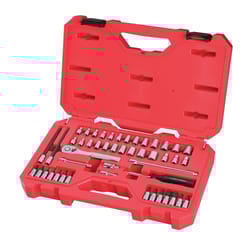 Craftsman 1/4 in. drive S Metric and SAE 6 Point Mechanic's Tool Set 48 pc