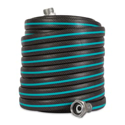 Gilmour AquaArmor 1/2 in. D X 100 ft. L Expandable Lightweight Garden Hose Black/Blue