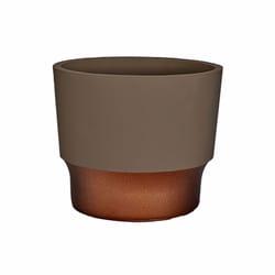 HC Companies 6.21 in. H X 6.95 in. W X 6.95 in. D Polyresin Sprite Succulent Pot Artisan Taupe