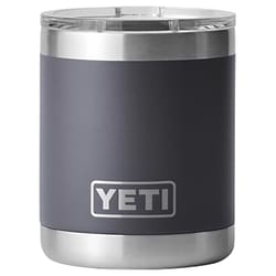 YETI Rambler 10 oz Lowball Charcoal BPA Free Tumbler with MagSlider Lid