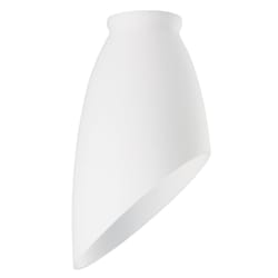 Westinghouse Modern Angled White Glass Lamp Shade 1 pk