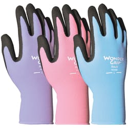 Bellingham Wonder Grip Women's Palm-dipped Gardening Gloves Assorted S 3 pk