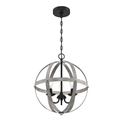 Westinghouse Stella Mira Antique Ash Gray 3 lights Chandelier