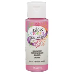 Rust-Oleum Testors Craft Matte Passion Fruit Water-Based Paint Interior 2 oz