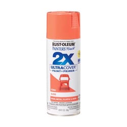 Rust-Oleum Painter's Touch 2X Ultra Cover Gloss Coral Paint+Primer Spray Paint 12 oz