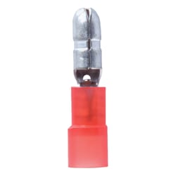 Jandorf 22-18 Ga. Insulated Wire Male Bullet Red 5 pk