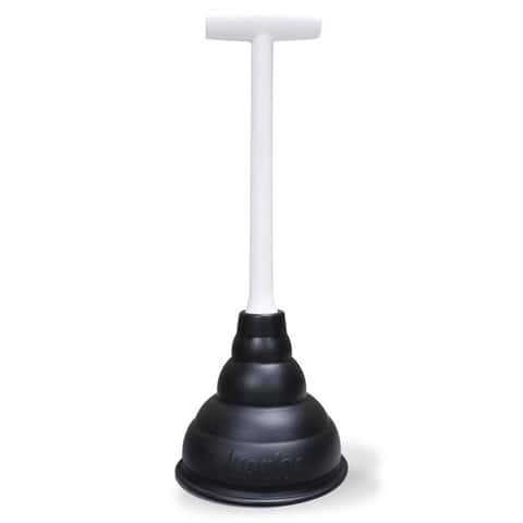 Rocky Mountain Goods Plunger - Perfect Size for Unclogging Slow Sinks, Tubs  and Showers - 9” Solid Wood Handle - Drains Better Than Toilet