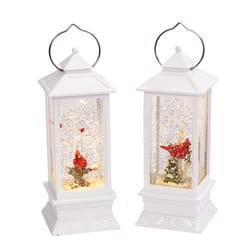 Gerson Multicolored Lighted Water w/ Cardinal Lantern 11 in.