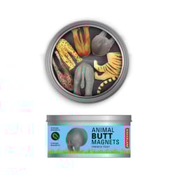 Kikkerland Assorted Vinyl Safari Animal Butt Magnet