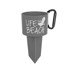 Geckobrands Gray Plastic 8 in. H X 4.5 in. W Beverage Holder Stake