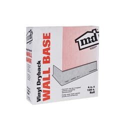 M-D BUILDING PRODUCTS 4 in. H X 0.08 in. W X 120 ft. L Dry Back Almond Vinyl Wall Base