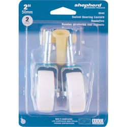 Shepherd Hardware 2 in. D Swivel Plastic Caster 60 lb 2 pk