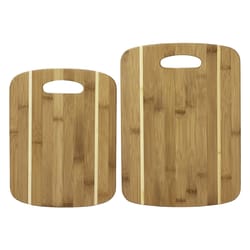 Totally Bamboo 13 in. L X 9.5 in. W X 0.38 in. Bamboo Cutting Board Set