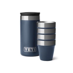 YETI 1.7 oz Navy Stainless Steel Packable Shot Glass Set