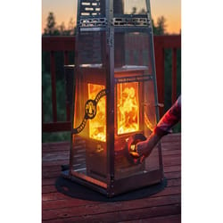 Timber Stoves Revere Elite 90000 BTU Wood Pellet Stainless Steel Freestanding Patio Heater 400 sq ft