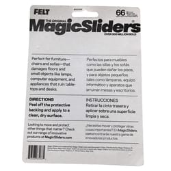 Magic Sliders Tan Assorted in. Adhesive Felt Heavy Duty Glide 1 pk