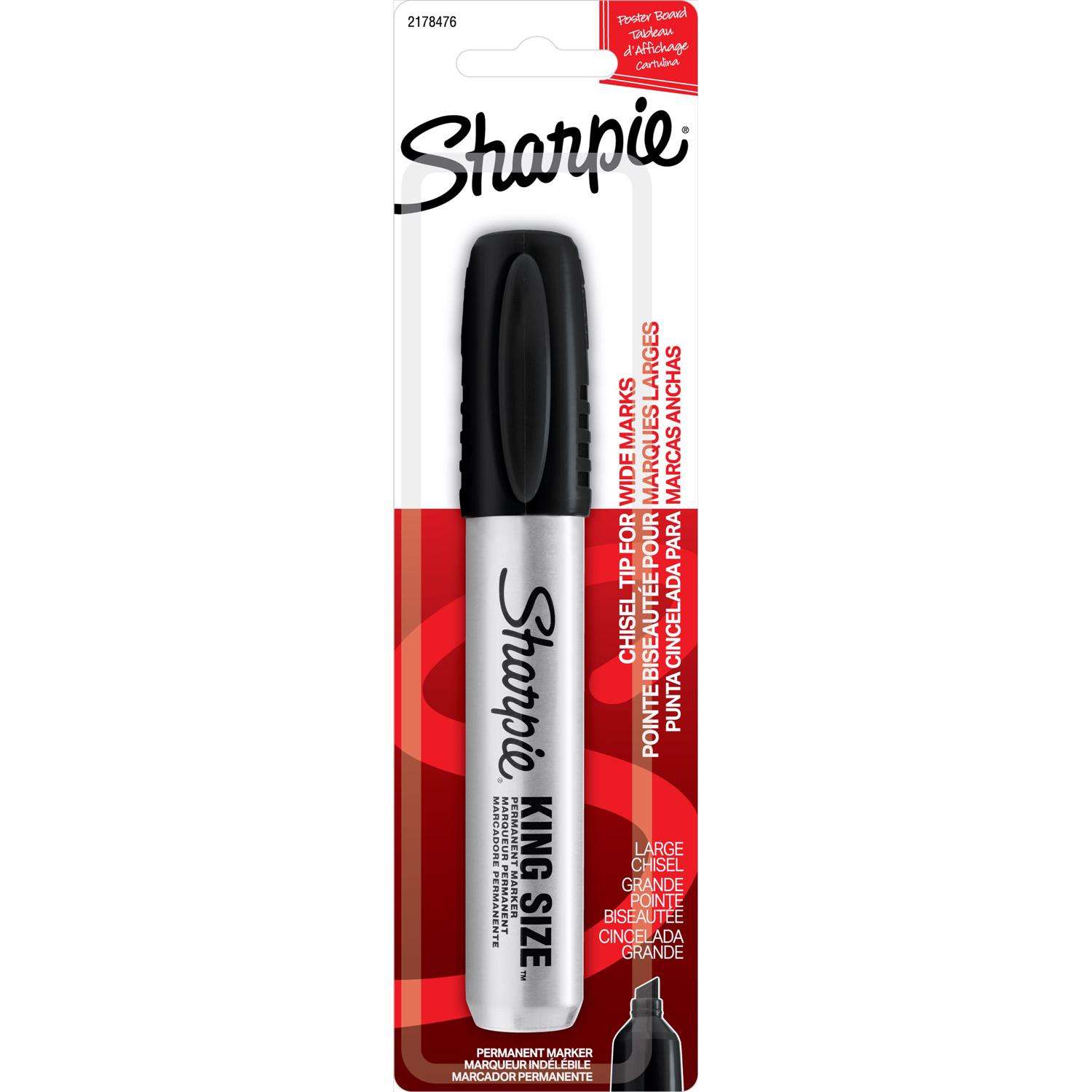 Sharpie King Size Black Chisel Tip Permanent Marker 1 pk - Ace