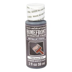 Homefront Metallic Sequin Black Hobby Paint 2 oz