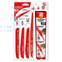 Diablo Bi-Metal Nail Embedded Wood and Metal Demolition Reciprocating Saw Blade Set 20 pc