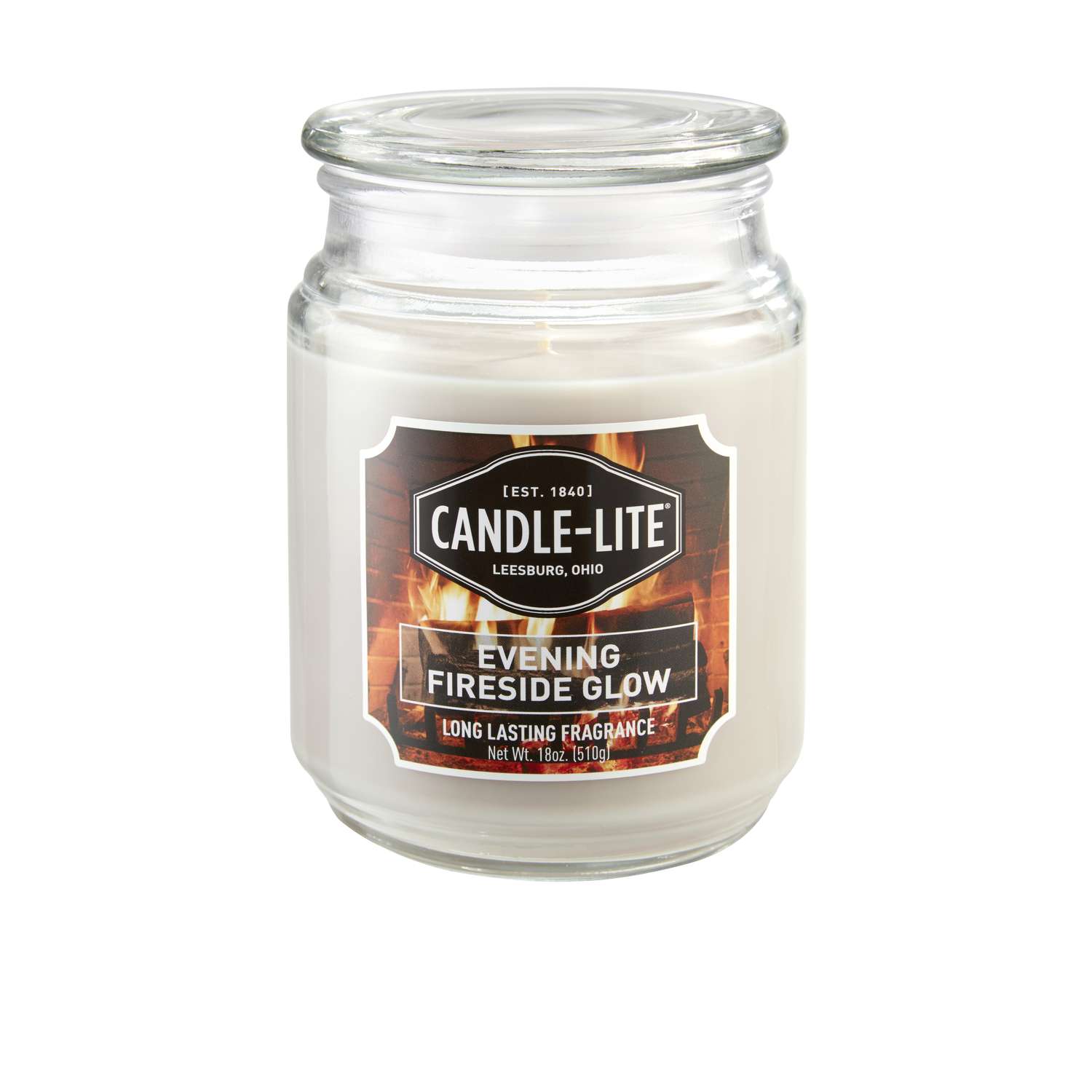 Candle Lite Everyday Gray Evening Fireside Glow Scent Candle Jar 18 oz