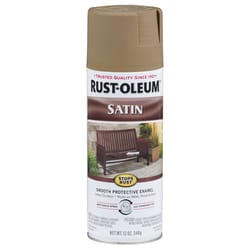 Rust-Oleum Stops Rust Satin Dark Taupe Protective Enamel Spray Paint 12 oz