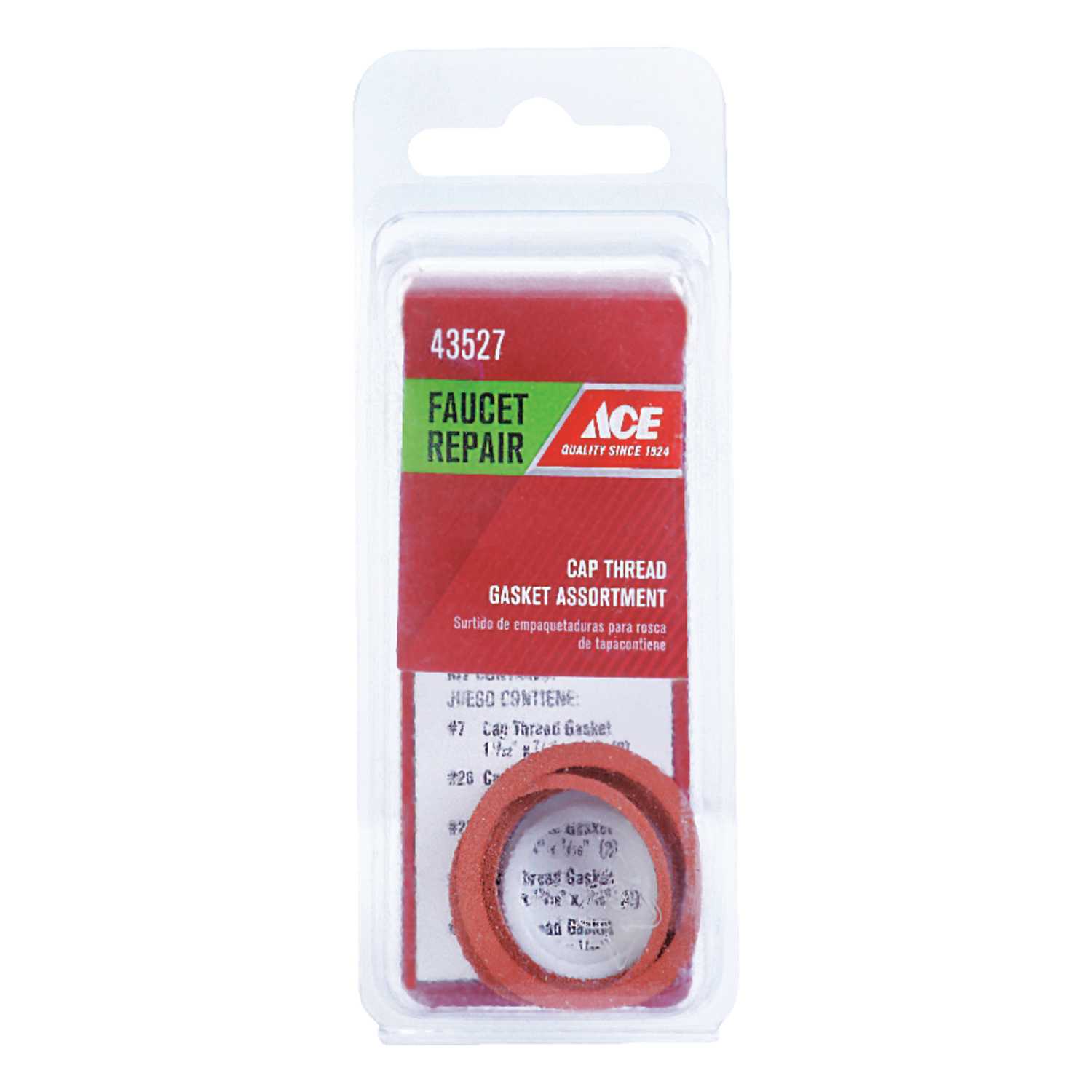 Ace Assorted in. Dia. Rubber Cap Thread Gasket 10 pk Ace Hardware