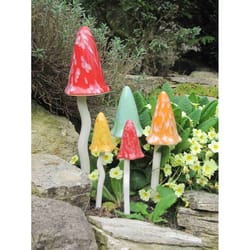 Bosmere Multi-color Ceramic 19 in. Toadstool Wind Chime