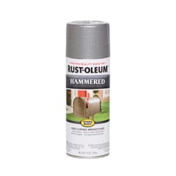 Rust-Oleum Stops Rust Hammered Silver Spray Paint 12 oz