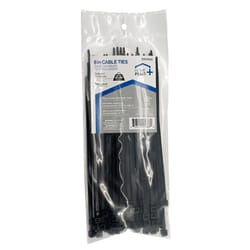 Home Plus 8 in. L Black Cable Tie 100 pk