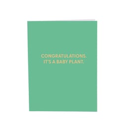 Chive Blank Greeting Card Congratulations. It's a Baby Plant.