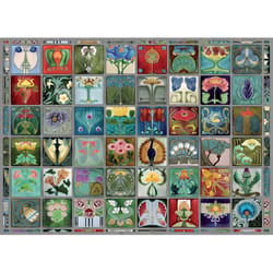 Cobble Hill Art Nouveau Tiles Jigsaw Puzzle 1000 pc