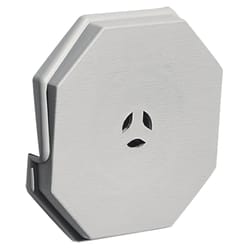 Builders Edge 6.75 in. H X 6.75 in. W X 1 in. L Unfinished Gray Vinyl Mounting Block