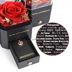Mossify Women's Heart Red Necklace Water Resistant